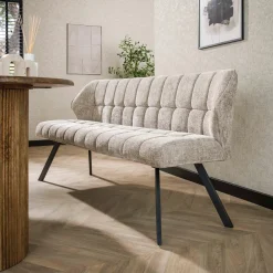 WoonStijl Eetkamerbank raster 180 Rich Zandkleur