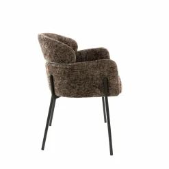 WoonStijl Eetkamerstoel ronde rug Curva Hoven Taupe
