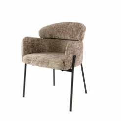 WoonStijl Eetkamerstoel ronde rug Curva Hoven Champagne