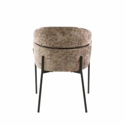 WoonStijl Eetkamerstoel ronde rug Curva Hoven Champagne