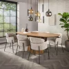 WoonStijl Eetkamerstoel ronde rug Curva Hoven Zand