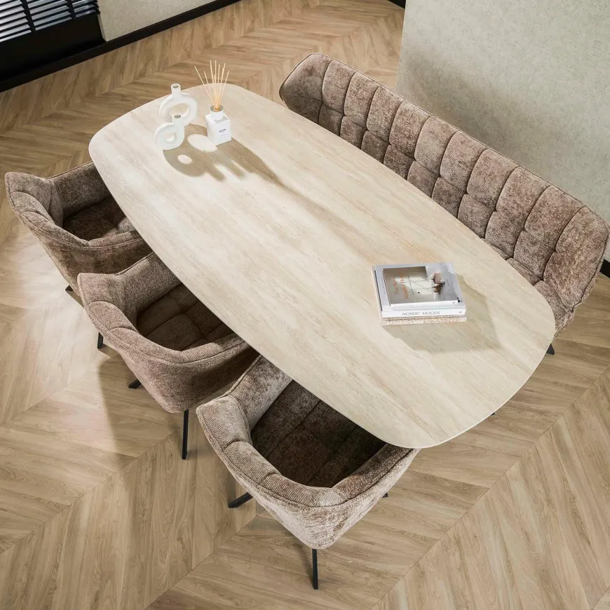WoonStijl Eetkamertafel 215 deens ovaal Romano