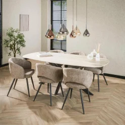 WoonStijl Eetkamertafel 180 deens ovaal Romano