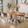 WoonStijl Eetkamertafel 180 Cliff ovale buis mango