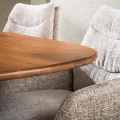 WoonStijl Eetkamertafel 180 Cliff ovale buis mango