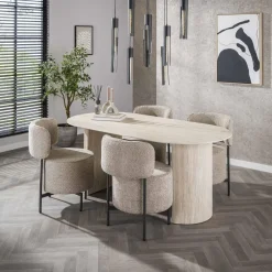 WoonStijl Eetkamertafel 180 arch ceramic