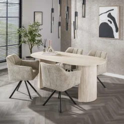 WoonStijl Eetkamertafel 180 arch ceramic