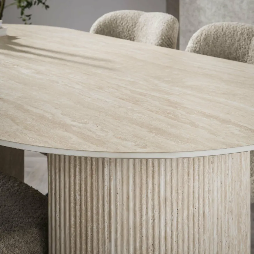 WoonStijl Eetkamertafel 180 arch ceramic