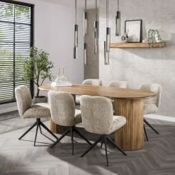 WoonStijl Eetkamertafel 215 cm wave