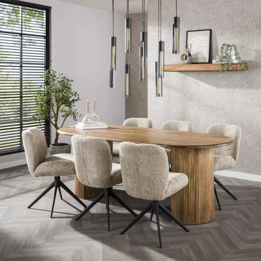 WoonStijl Eetkamertafel 215 cm wave