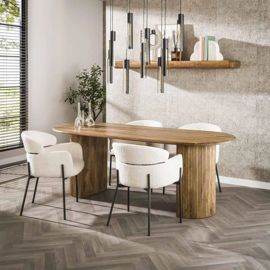 WoonStijl Eetkamertafel 215 cm wave
