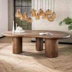 WoonStijl Eetkamertafel sculpture acacia 240 cm