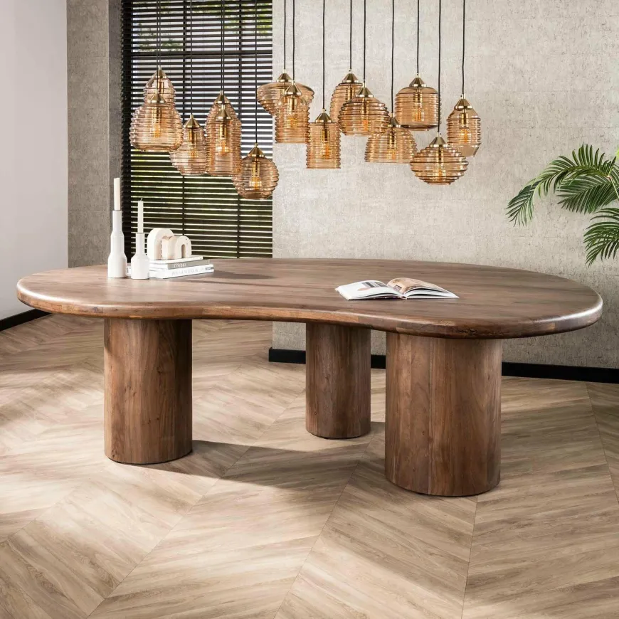 WoonStijl Eetkamertafel sculpture acacia 240 cm