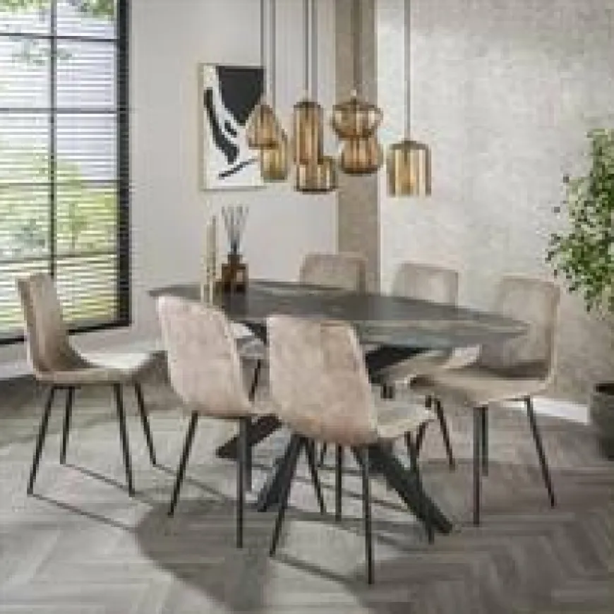 WoonStijl Eetkamertafel spider deens ovaal 180