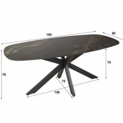 WoonStijl Eetkamertafel spider deens ovaal 180