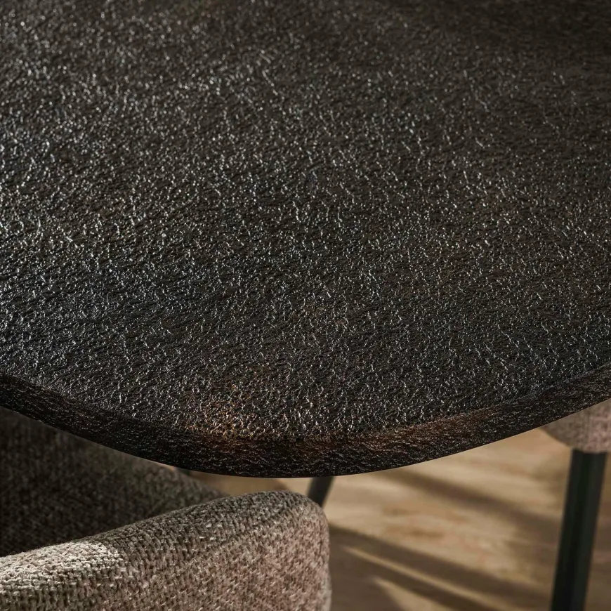 WoonStijl Eettafel 180 deens ovaal Metallic