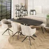WoonStijl Eettafel 215 deens ovaal Metallic