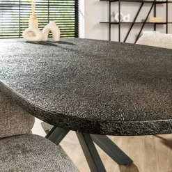 WoonStijl Eettafel 215 deens ovaal Metallic