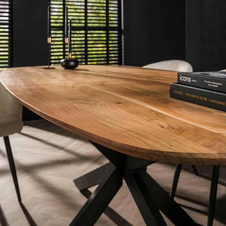 WoonStijl Eettafel Arhus solid acacia 180 cm
