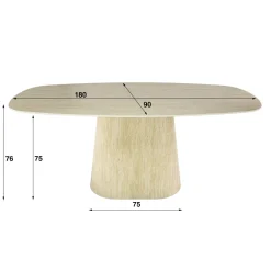 WoonStijl Eettafel Centro 180