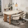 WoonStijl Eettafel Romano Curvo 180 cm Keramiek travertin