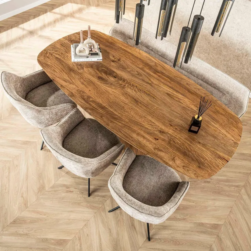 WoonStijl Eettafel Wave centrale poot 215 cm
