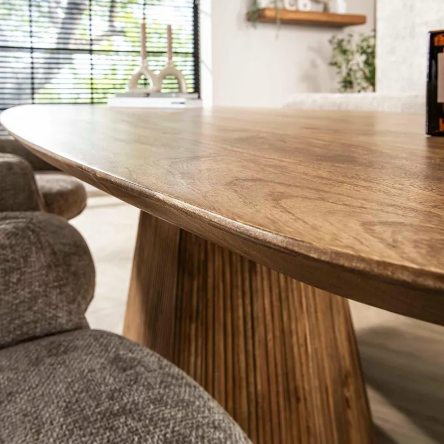 WoonStijl Eettafel Wave centrale poot 215 cm