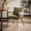 WoonStijl Eettafelstoel Lobby velvet groen