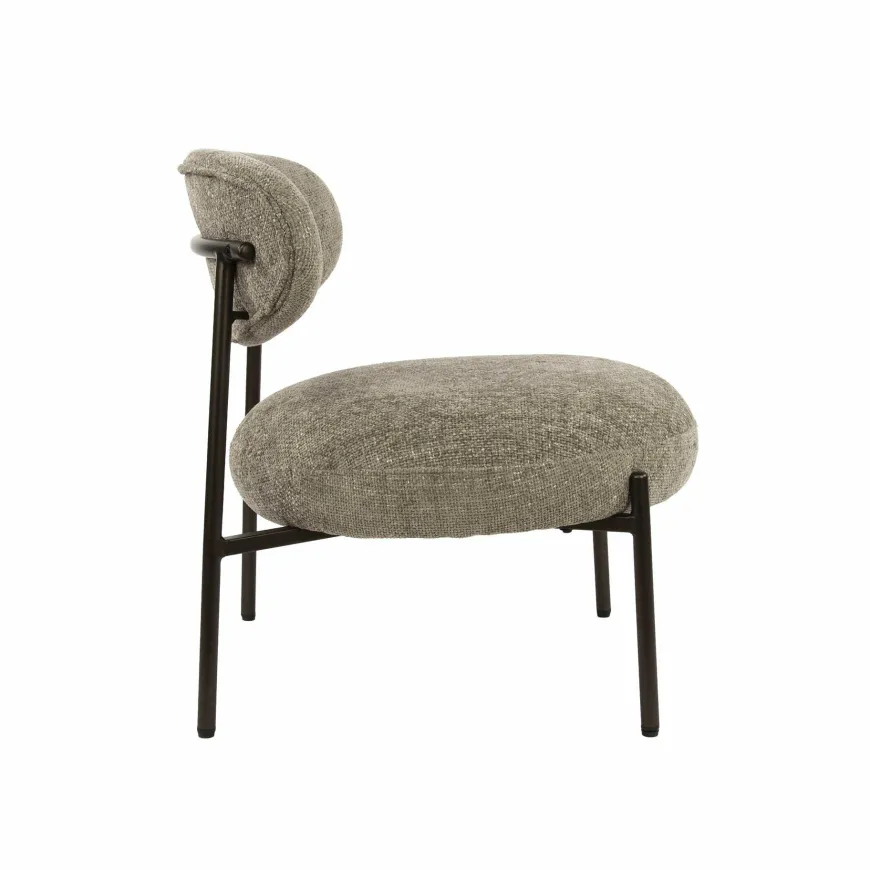 WoonStijl Fauteuil Round - Tissee cargo zandkleur