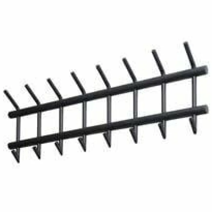 WoonStijl Garderobe 8 haaks breed ronde buis