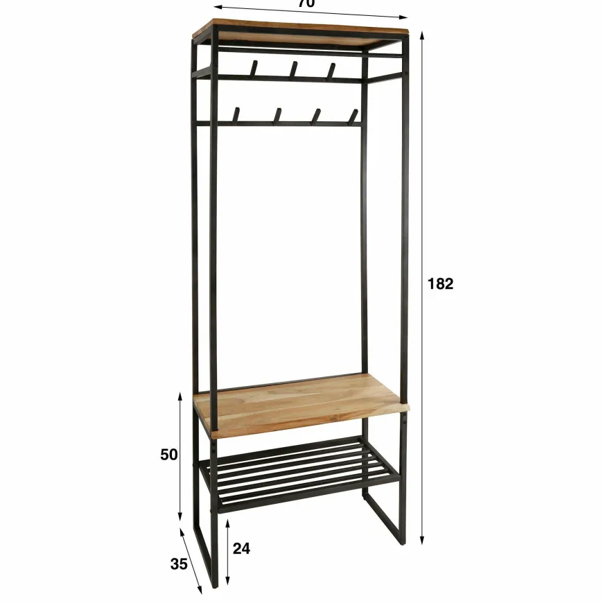 WoonStijl Garderobemeubel roede edge