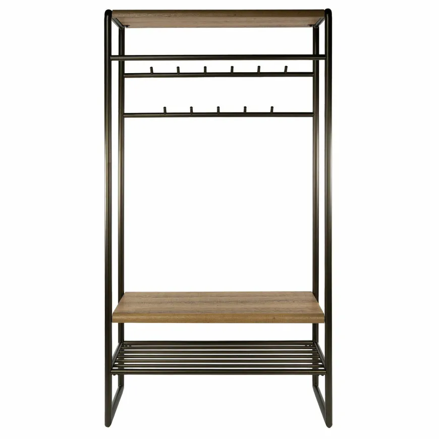 WoonStijl Garderobemeubel Luno 100cm bruin