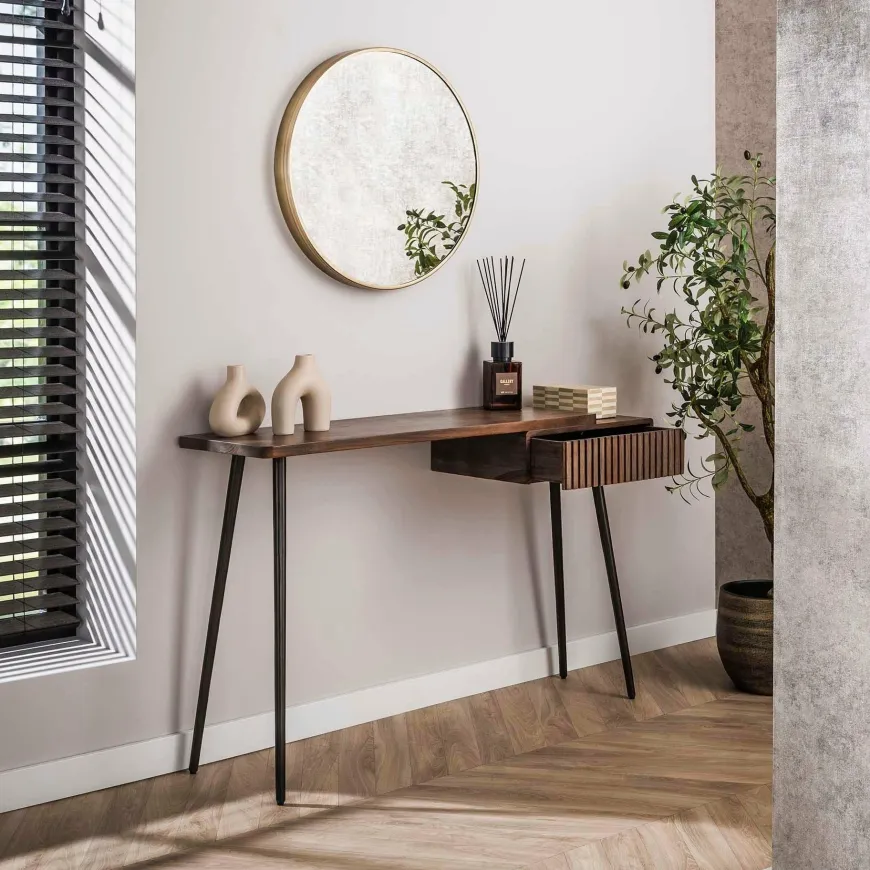 WoonStijl Hal-/kaptafel Carve met 1 lade