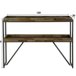 WoonStijl Haltafel Teca layer opstaande rand