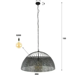 WoonStijl Hanglamp Ø80 armor