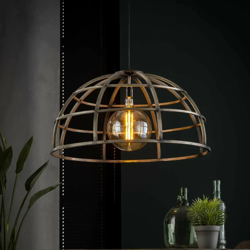 WoonStijl Hanglamp Ø70 dome / Oud zilver