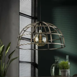 WoonStijl Hanglamp Ø70 dome / Oud zilver
