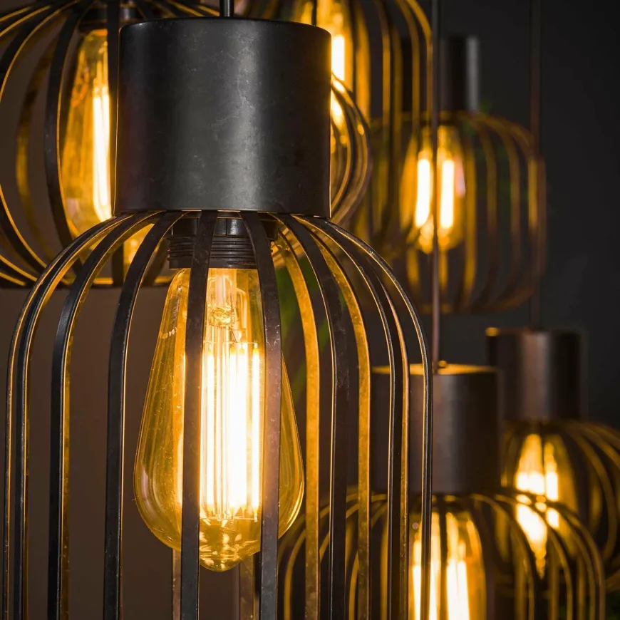 WoonStijl Hanglamp 3+3 mix metal