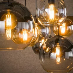 WoonStijl Hanglamp 4+3 multi globe XL