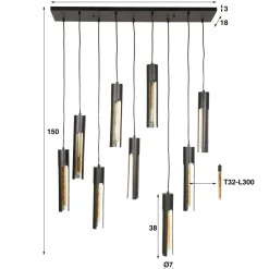 WoonStijl Hanglamp 5+4 tube