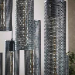 WoonStijl Hanglamp 5+4 tube mesh