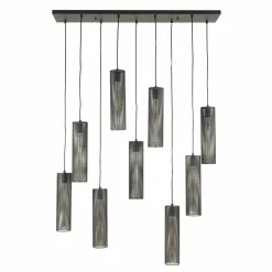 WoonStijl Hanglamp 5+4 tube mesh