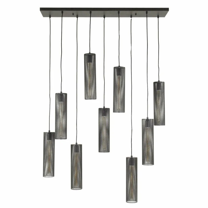 WoonStijl Hanglamp 5+4 tube mesh