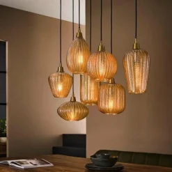 WoonStijl Hanglamp 4+3 V-shape pattern mix
