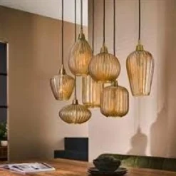 WoonStijl Hanglamp 4+3 V-shape pattern mix