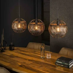 WoonStijl Hanglamp 3L Ø30 armor open
