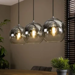 WoonStijl Hanglamp 3L bubble shaded