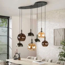 WoonStijl Hanglamp 4+3L Cluster