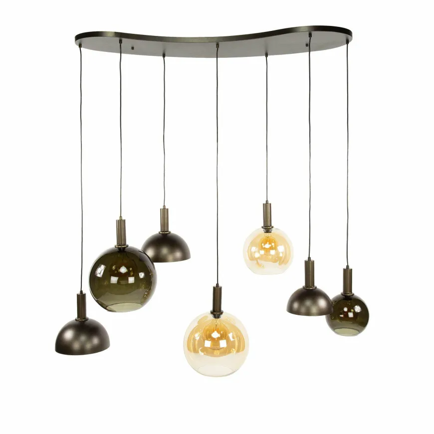WoonStijl Hanglamp 4+3L Cluster