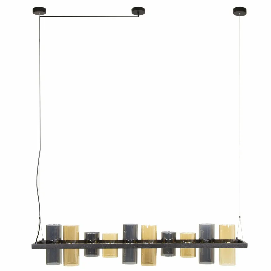 WoonStijl Hanglamp 10L cylinder mixed glass